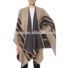 15JW0220 women wholesale acrylic soft feeling poncho wrap